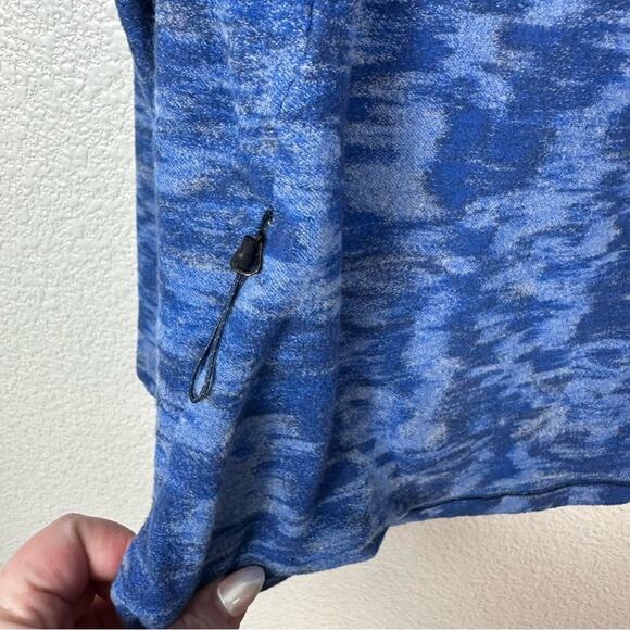 Lululemon Men's Surge Warm 1/2 Zip Fleece Pullover Sweater in Blue Data Rush M - Picture 6 of 13